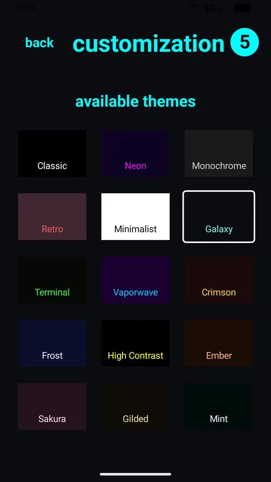 Theme picker