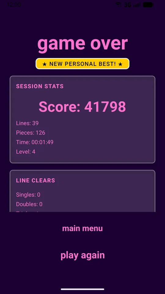 New personal best
